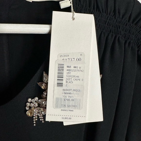 New With Tags! JASON WU COLLECTION Crepe Sheath Dress with SWAROVSKI crystals - Picture 7 of 8